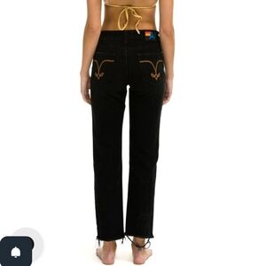 Aviator Nation Vintage Black Distressed Rippedjeans Size 24